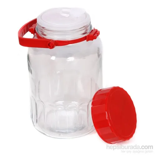 Pasabahce Storage Container With Lid-Pickle Jar 4Lt