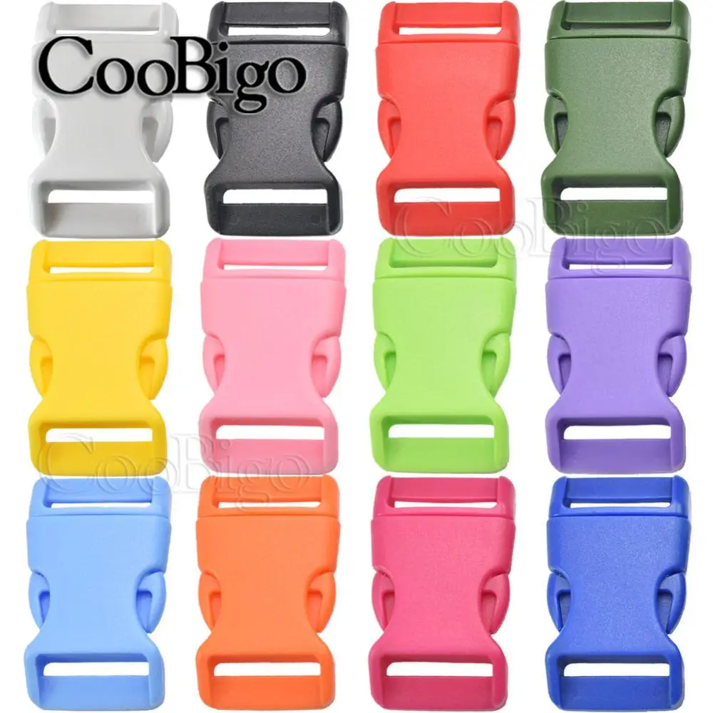 25mm Side Release Buckles Fastener for Paracord Bracelet Backpack Strap Dogs Collar Belt Webbing Bag Accessories Colorful 10pcs