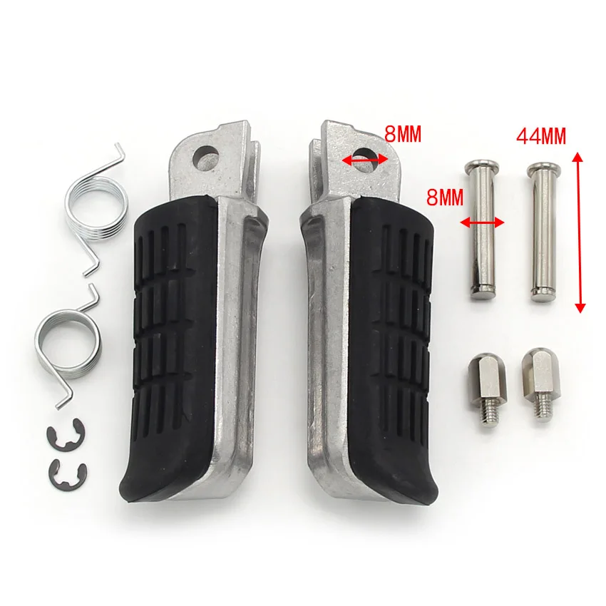 Motorcycle Front Foot Pegs Pedals Footrest For Honda VTR1000F VFR1200X DCT CBR250 CBR 250 CBR250R MSX125 Grom 125 NSR125R VFR800