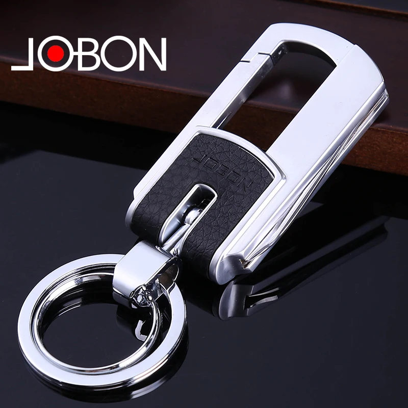 Jobon Men Women Key Chain Knife Multifunction Folding Clipper Tool Key Rings Holder High Quality Car Keychains Fathers Day Gift