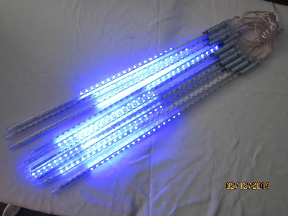 

5sets/lot SMD5050 RGB Colorful Led Meteor Shower Lights Led Tube 12 * 500 Mm10 Pcs/set 48 Leds/pc