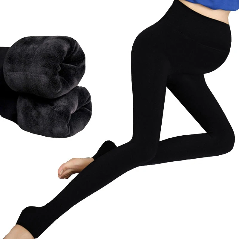 Pregnant Women Leggings Autumn And Winter  New Pants Maternity Pants Plus Velvet Thick Spring And Autumn Wear Warm Maternity