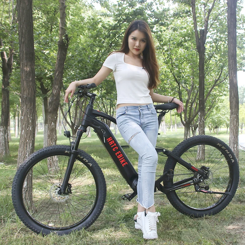 27.5inch Full suspension mountain cross-country electric power-assisted mountain bike bafang G521 500W mid motor 48v shock emtb