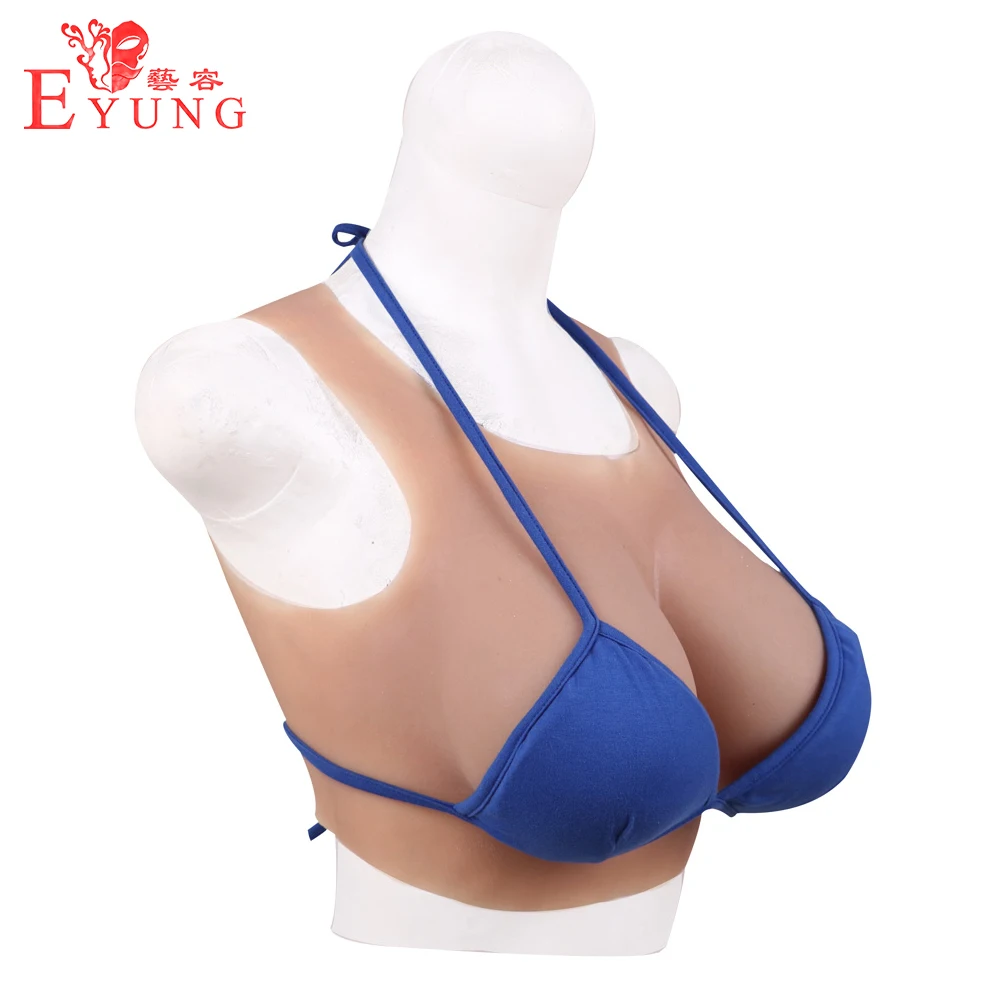 Eyung BCDFG Crossdress Chest False Breast Grade Silicone Forms Fake Boobs Artificial Breasts Crossdresser Drag Queen Shemale