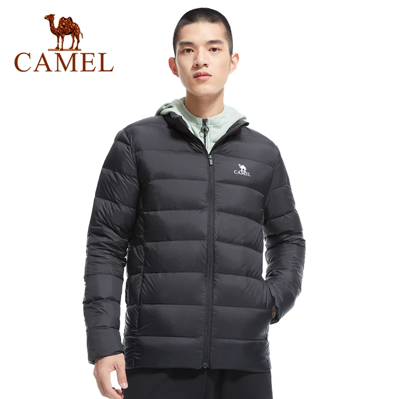 GOLDEN CAMEL Couple Sports Down Jackets Men Women Outdoor Hiking Warmth Casual Lightweight Trekking Short Jacket for Men Coats