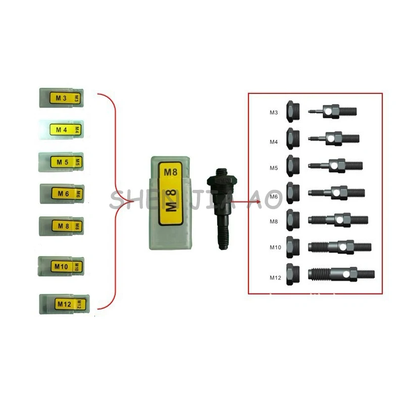 Ручной клепальный пистолет для гаек BT607, сильный тип, тянущая заклепка, клепальный пистолет M3-M12, двойной клепальный пистолет, 1 шт.
