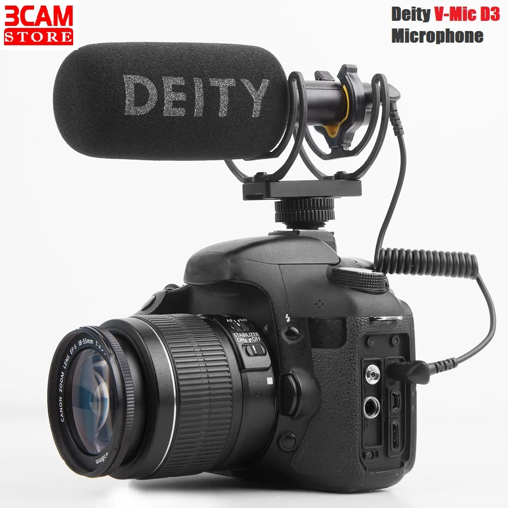 Deity V-Mic D3 super-cardioid Condenser Shotgun Microphone Compatible with Cameras, Recorders, Smartphones, Laptop, Tablets