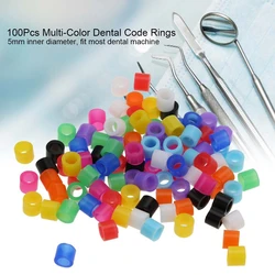 100 Pcs Orthodontic Code Mixed Silicone Rings Multi-Color Universal Dental Instrument High Temperature Autoclavable Sterilizer