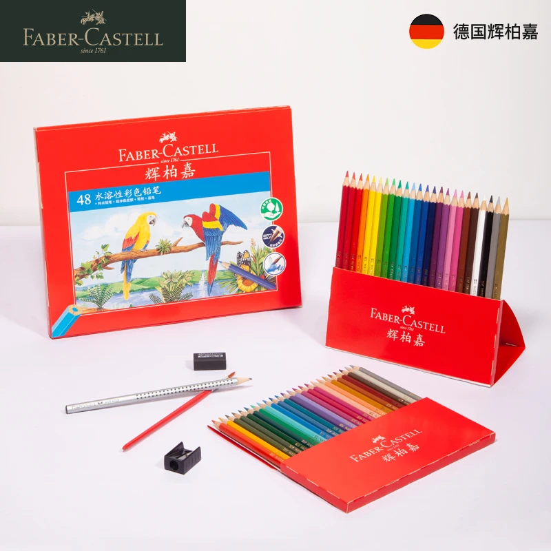 

Акварельные карандаши Faber castell, 24 цвета, 36 цветов, водорастворимые цветные карандаши, художественная живопись, художественный дизайн