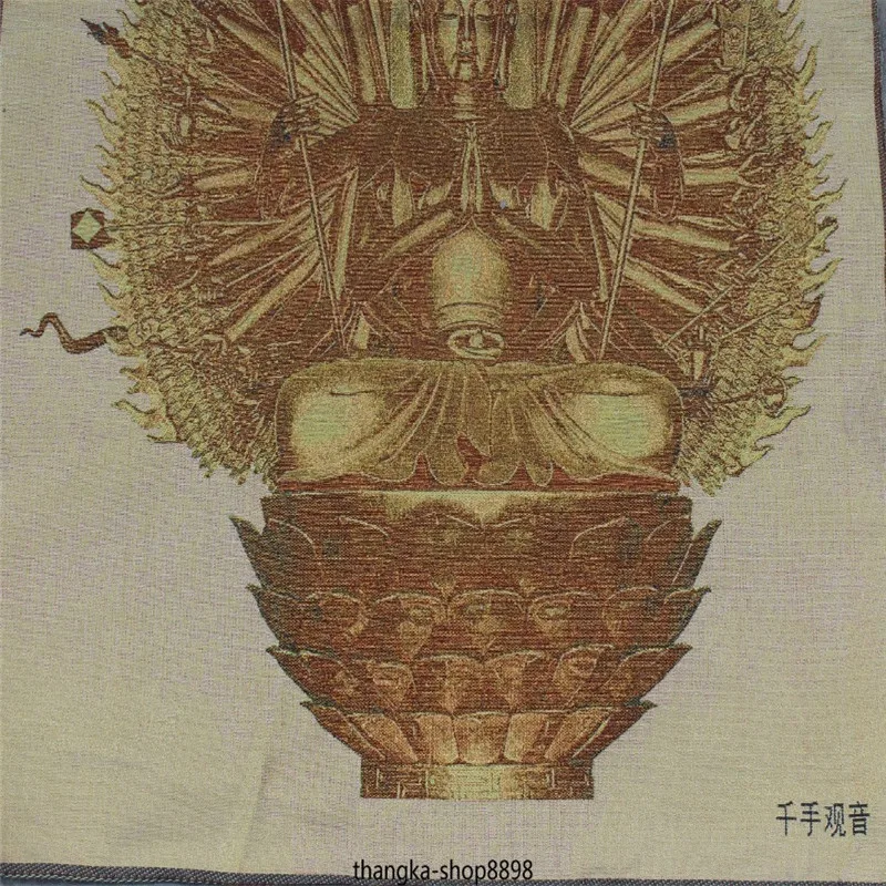 Sutra 1000 Lengan Avanokiteshvara dari Dewi GuanYin Buddha Lukisan Tangka Thangka