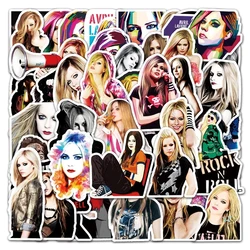 10/30/50pcs cantor avril lavigne adesivos de graffiti decalque laptop skate bicicleta guitarra carro telefone legal adesivo à prova d' água brinquedo do miúdo