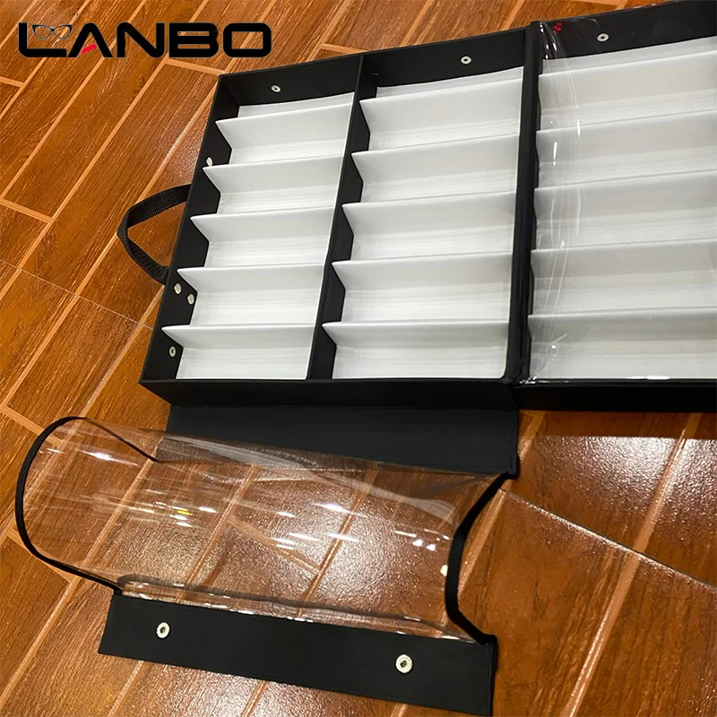 24 Slots Suitcase High Quality Glasses Case Glasses Sunglasses Display Rack Holder Glasses Organizer Display Box Case