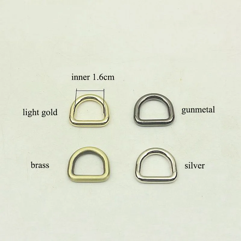 

30pcs 16mm Inner O D Ring Metal Dee Buckles Backpack Strap Belt Dog Pet Collar Webbing Clasp DIY Leather Craft Bags Accessories