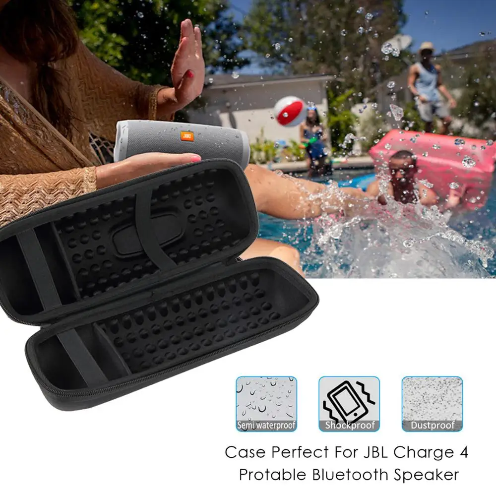 Protable EVA Duro Viaggi Custodia protettiva Per JBL charge4 carica 4 Altoparlanti Bluetooth Senza Fili e Lo Spazio Extra con Accessori