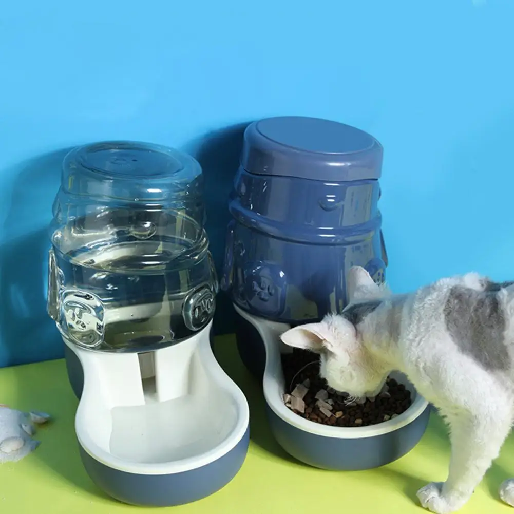 3.3L Food Feeder Pet Feeder Pet Bowls Water Feeder Cat Puppy Feeder Wide Mouth Splash-proof Pet Food Water Feeding Bowl Supplies