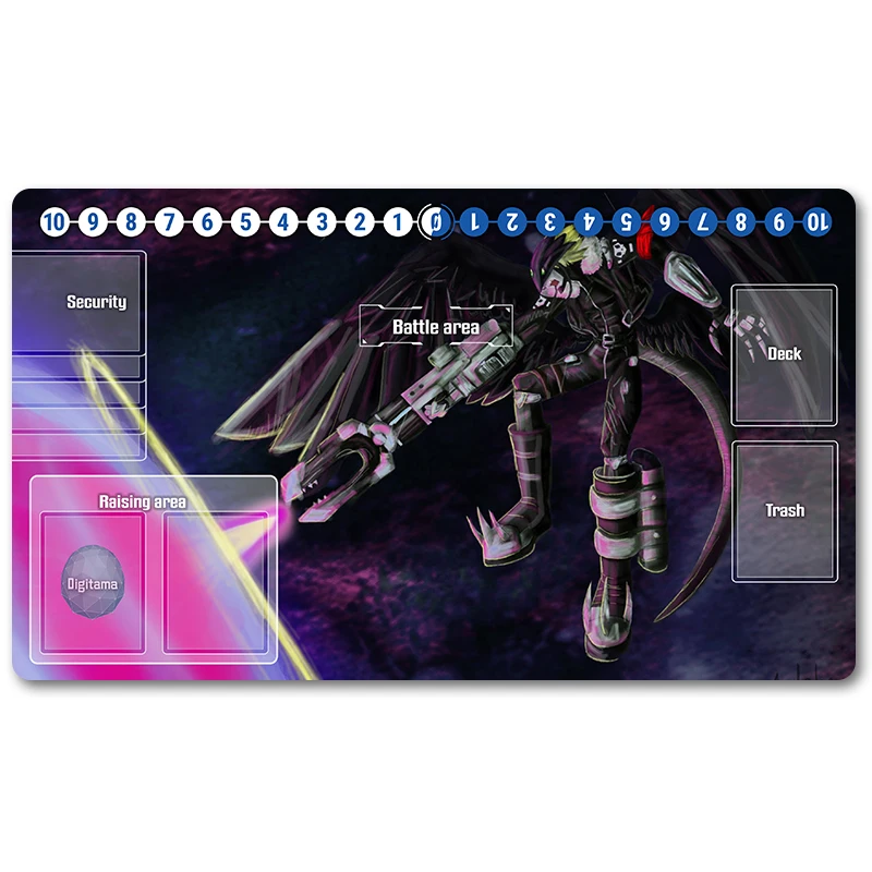 

50084340 - Board Game DTCG Playmat Table Mat Size 60X35 cm Mousepad Play Mats Compatible for Digimon TCG CCG RPG