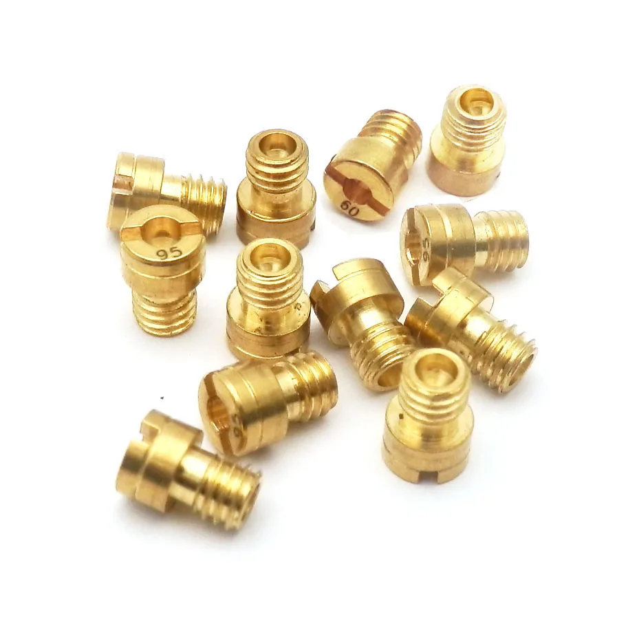 12pcs M4 Main Jet 4mm for GY6 50cc 139QMB Scooter Mikuni Carb Keihin Carburetor Size 70 72 75 78 80 82 85 88 90 92 95 98