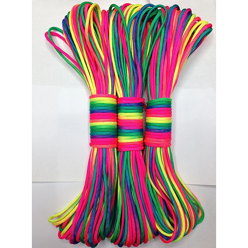 4mm 5M Colorful Parachute Cord 7 Strand Lanyard Rope DIY Making Craft Bracelet Accessories