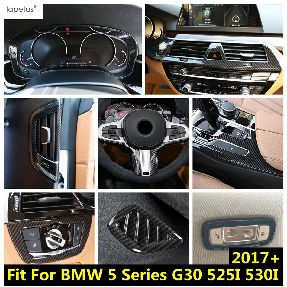 

Central AC Air Conditioning Panel / Dashboard Frame / Steering Wheel Cover Accessories For BMW 5 Series G30 525I 530I 2017- 2023