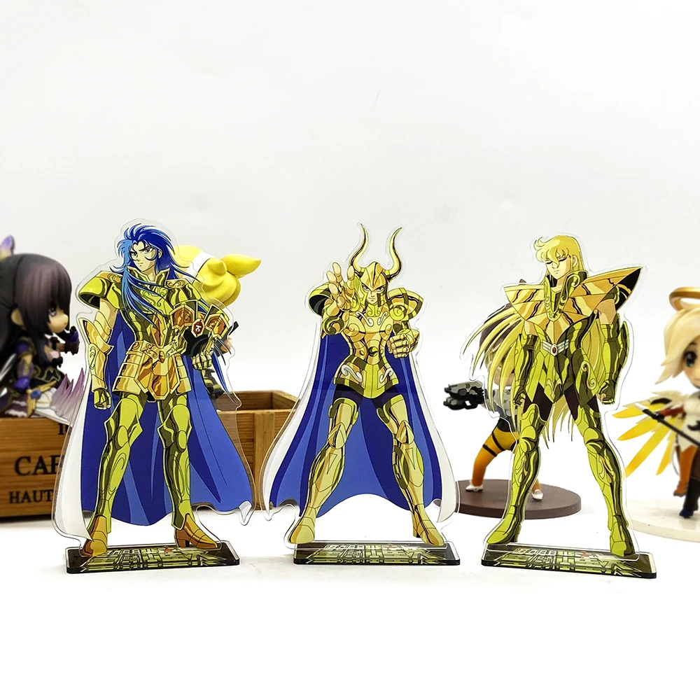 

Saint Seiya Zodiac Saga Shura Shaka anime Japanese acrylic standee figurines desk decoration cake topper