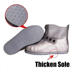 Thicken Shoe Protector Men Waterproof Shoe Covers Blue Overshoes Water Proof Boot Covers Galoshes Women Reusable Rain Shoe Cover
