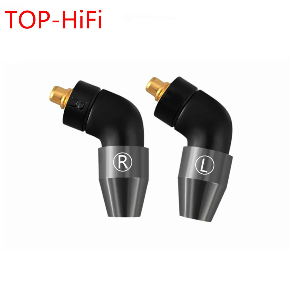 TOP-HiFi 1pair Plated Earphone L Shape Jack DIY Pin Adapter  For W60 W50 W40 W30 W20 W10 Cable