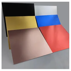 10 Pcs Blank Metal Card 100x60x1mm Anodized Aluminum Plate for DIY Laser Printing Engraving