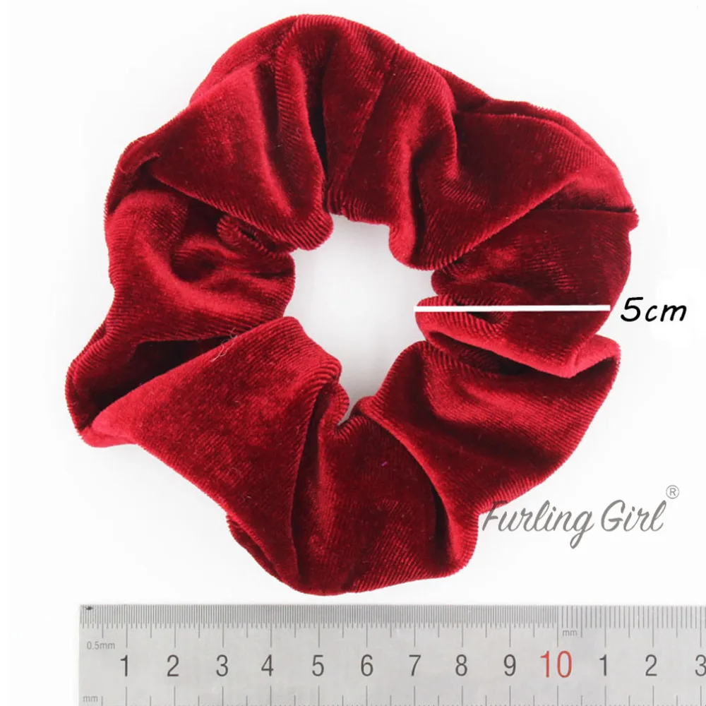 Furling Gilr 1 PC Large Size Korean Velvet Scrunchies Ponytail Holder Pelo Pony Tail Wrap Elastic Hair Bands