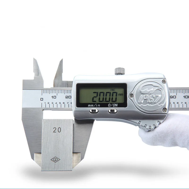 Imagem -03 - Waterproof Electronic Digital Vernier Caliper Alta Precisão Ip67 150 mm 0.01 mm sem Bateria Aço Inoxidável