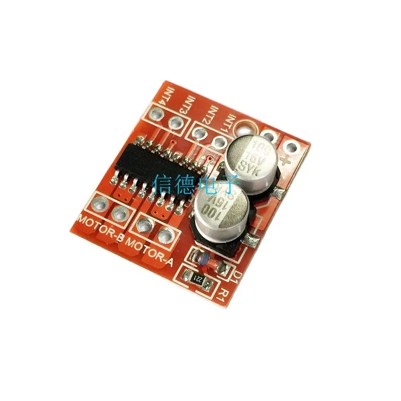 2-channel DC drive module, forward and reverse PWM speed regulation, dual H-bridge stepper motor, mini L298N