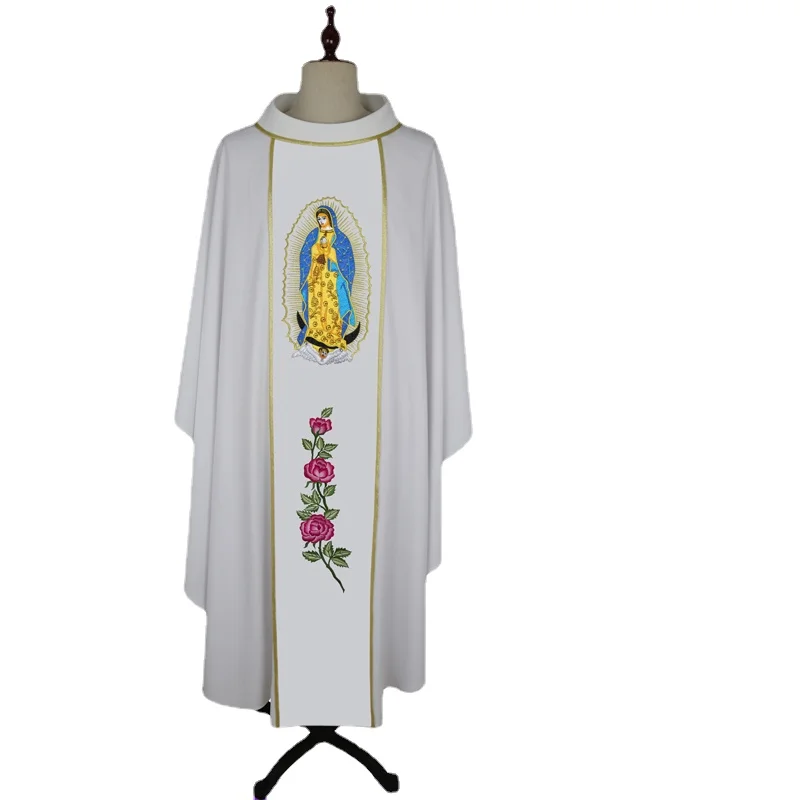 Chasuble Our Lady of Guadalupe Gothic Stand-up Collar Chasubles for Catholic Priests