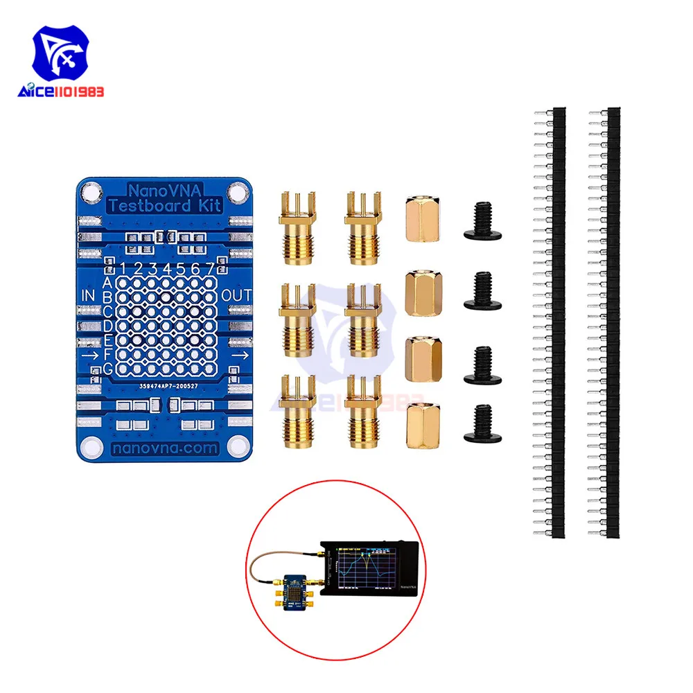 diymore NanoVNA Vector Network Analyzer Testboard Kit for NanoVNA NanoVNA-F NanoVNA-H NanoVNA-H4 Network Analysis Test Board