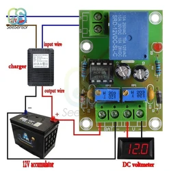 XH-M601 12V Battery Charging Control Board Intelligent Charger Power Supply Control Module Panel Automatic Charging/Stop Switch