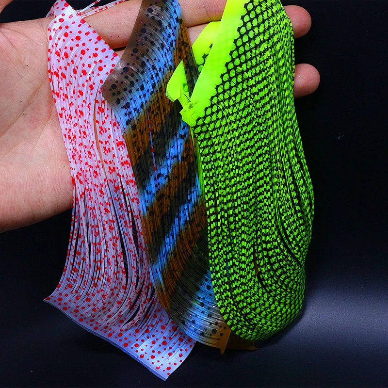 Royal Sissi 2pcs Total 400strands Grizzly Elastic Silicone Rubber Legs Saltwater Flies Charlie's Dells Crabs Fly Tying Materials - view 2