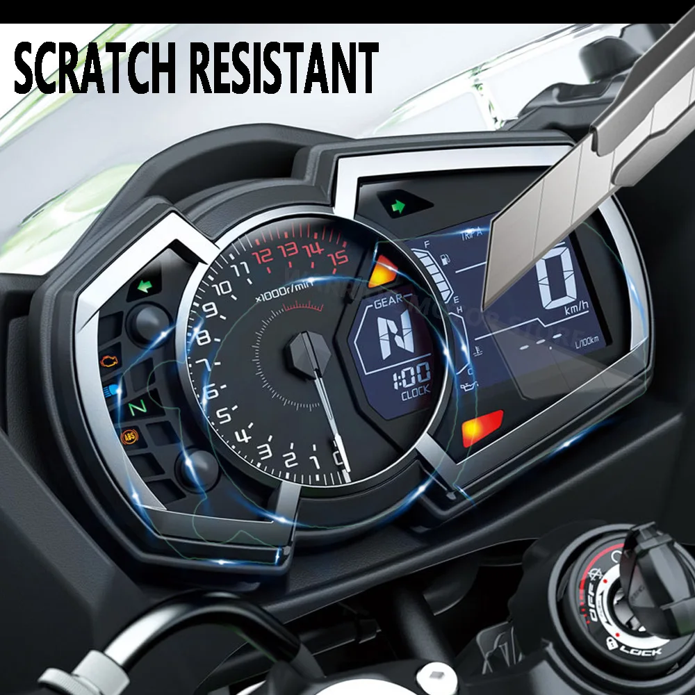 For Ninja250 400 650 1000 z1000SX ZX-6R 2017-2019 Motorcycle Dashboard Anti-Scratch Instrument Film Protective Film