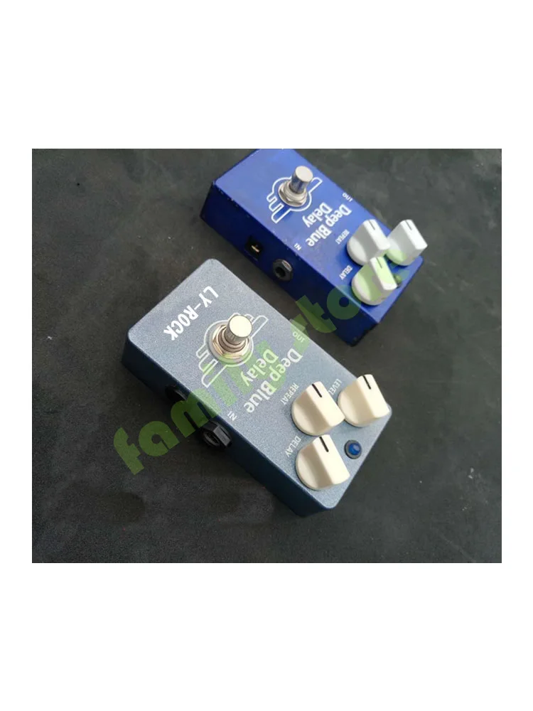 Selling! High quality rock guitar handmade crazy professor deep blue delay stompbox