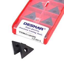 10 pz TNMA160404 TNMA160408 TNMA160412 LF3018 utensili da taglio per tornio CNC inserti in metallo duro utensili per tornitura in metallo utensili per tornitura esterna