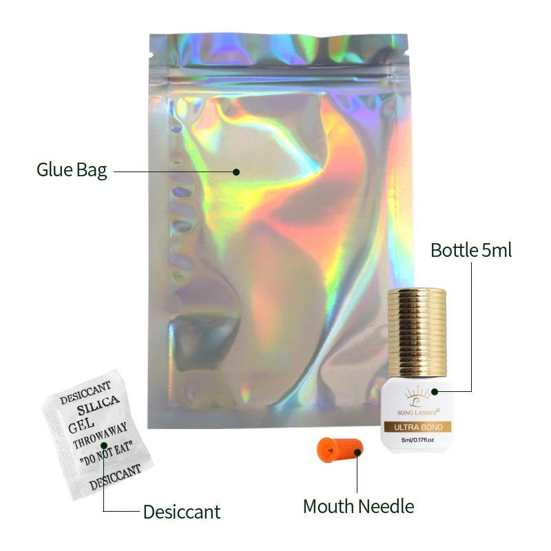 SONG LASHES 5ML 10ML 2-3 Second Fast Drying Strong False Eye Lash Extension Glue Adhesive Retention 5-7 Weeks Low Smell Glue
