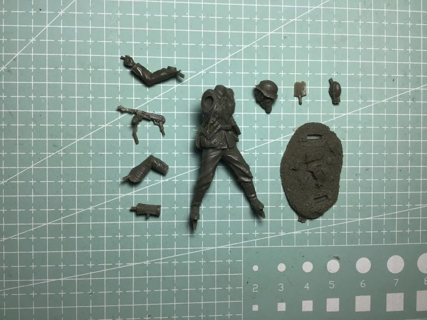 1/35 نموذج الراتنج الشكل GK ، مجموعة غير مجمعة وغير مطلية