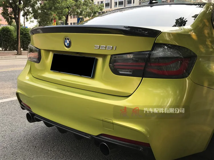 

For BMW F30 F80 M3 Spoiler Carbon Fiber Material M Performance Style 2012 - Up 320i 328i 335i 326D F30 Carbon Fiber AC Style