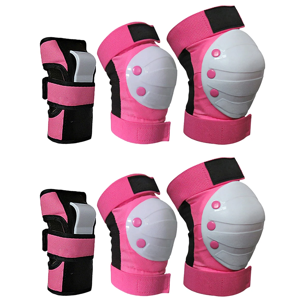 Kids Knee Pads Set Protective Gear Kit Knee Elbow Pads with Wrist Guards Child Safety Pads for Rollerblading Skating