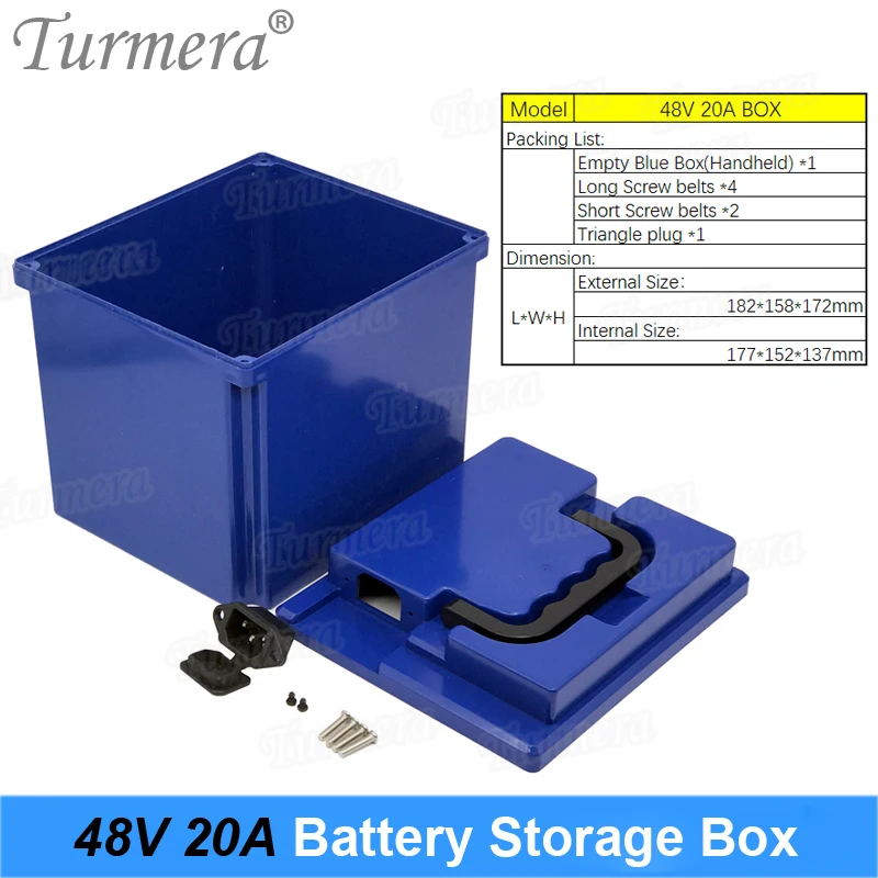 Imagem -02 - Turmera 48v 20ah Caixa de Armazenamento de Bateria de Bicicleta Elétrica Vazia com Portátil Pode Construir 112 Peças 18650 Baterias de Íon-lítio para Uso 13s8p