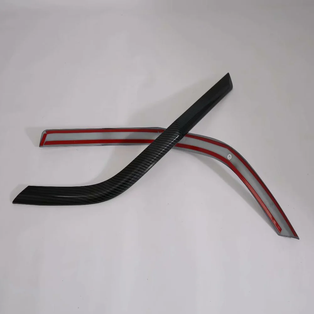 For Hyundai Santa Fe 2019 2020 Accessories Car Rear Fog Light Trim Strips decoration cover Exterior Eyebrow Eyelid Strip styling