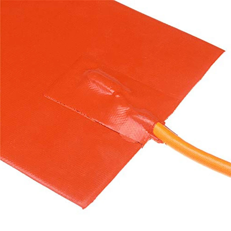 Silicone Heated Pad 152X304mm Heating Plate Mat 100W 12V for Pizza Hot Delivery Bag Mat Heating