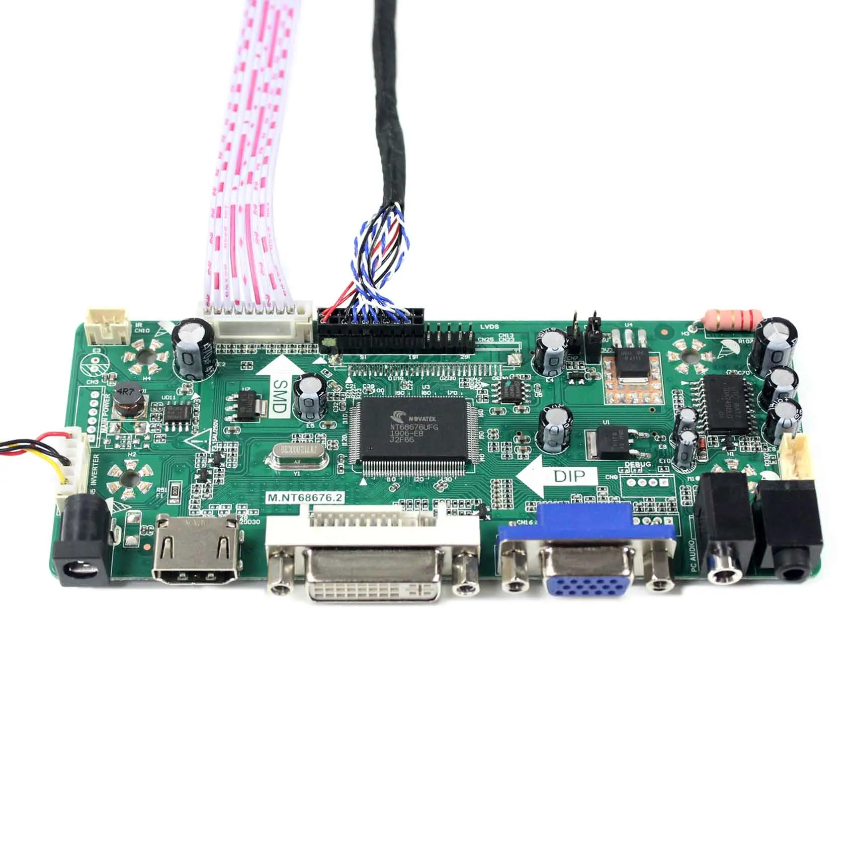 7 "G070VW01 V0 800X480 Layar LCD dengan HD Serta DVI VGA AUDIO LCD Papan