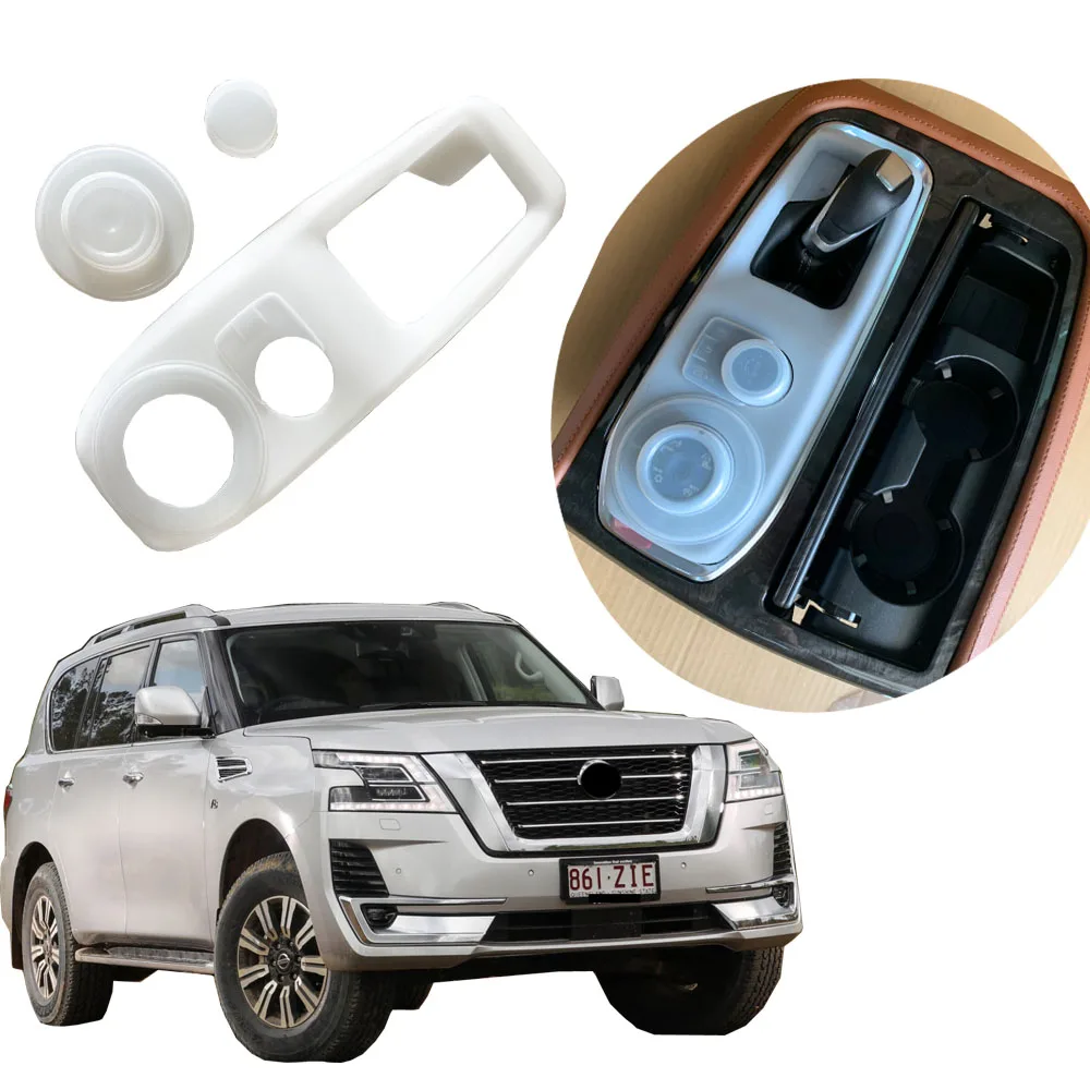 New Soft Rubber Interior Dust proof Gear Box Cover For Nissan Patrol Y62 2020 2021 Accessories