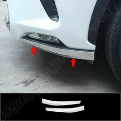 Fits For Lexus NX300 300H 2018-2021 ABS Chrome Front Bumper Corner Cover Trim anti-rub Lip Moulding Car Accessories 2PCS
