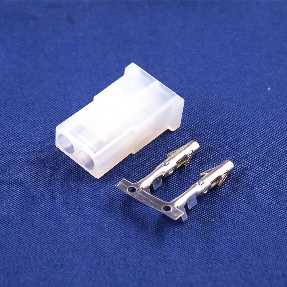 10 pcs 5.08 mm 2 Pin Receptacle Housing Female Contact Pins IDE Power Connector Shell 0.20\