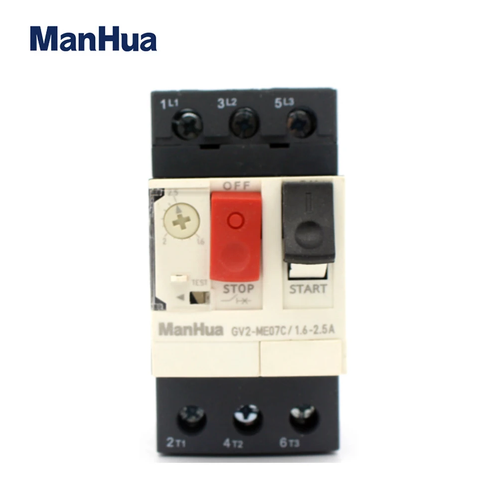 ManHua Motor Control and Protection GV2 ME Series Electric Motor Protection Circuit Breaker Push Button