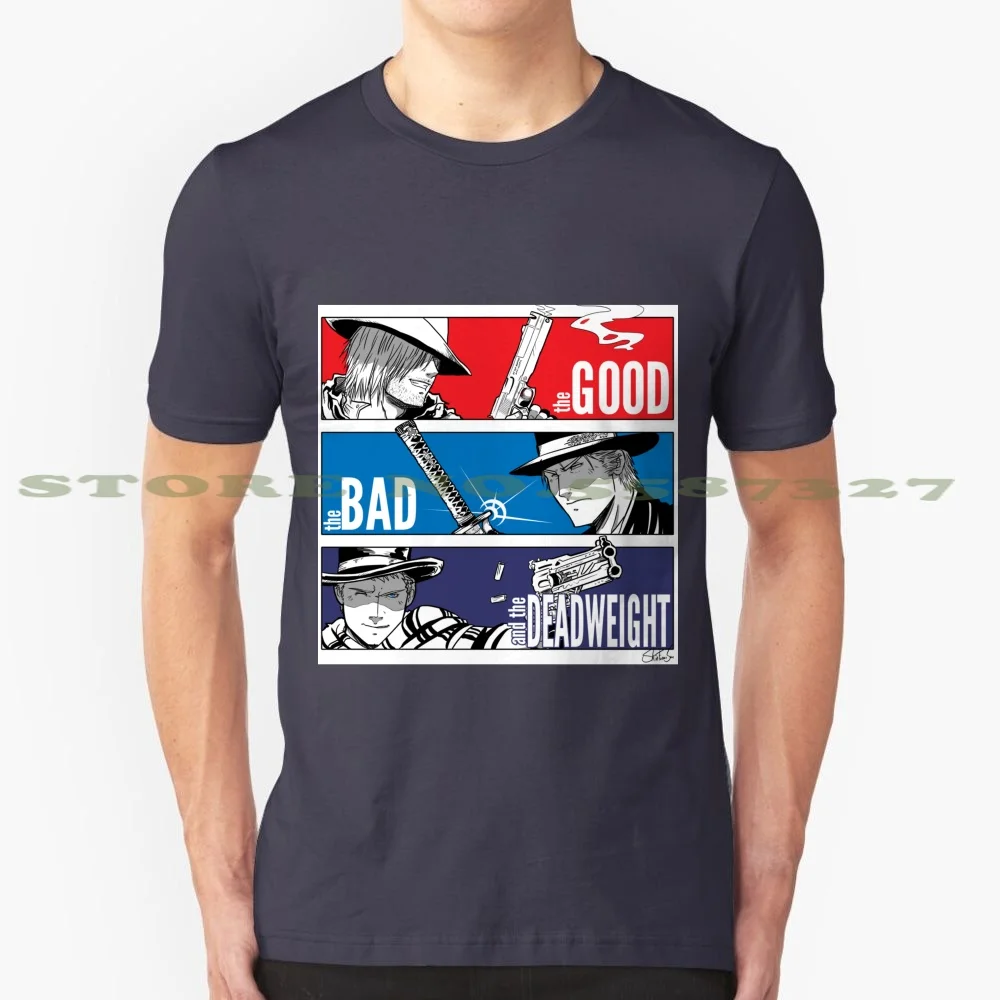 The Good The Bad And The Deadweight 100% Pure Cotton T-Shirt Dante Vergil Nero Dmcv Dmc5 Good Bad Deadweight Cowboy Red Blue